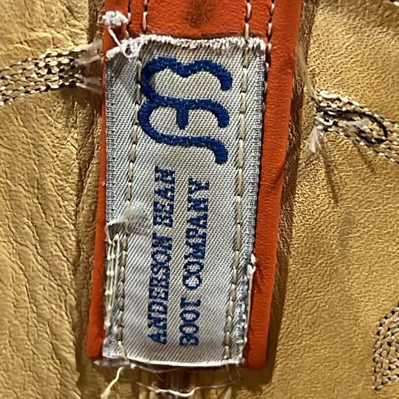 🔥🔥 ANDERSON BEAN Leather Cowboy Western Boots - Expensive Quality - Sz 9 - EUC - Picture 11 of 13